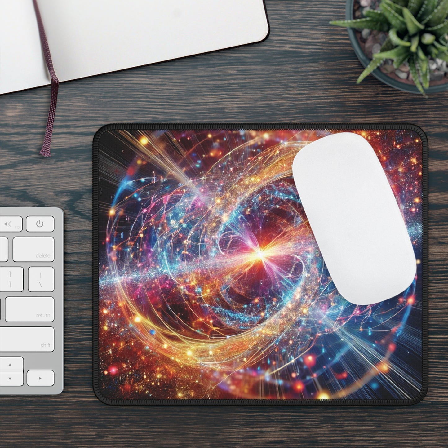 Gaming Mouse Pad - Particles Colliding